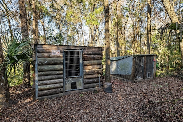 view of outdoor structure