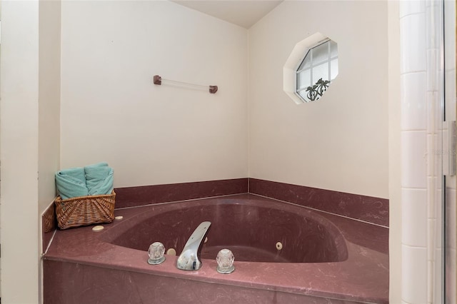 bathroom with a bathing tub