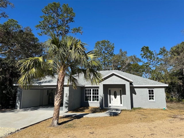 view of ranch-style home