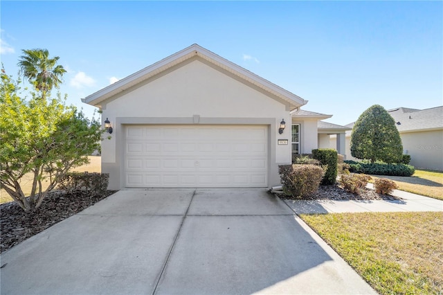 ranch-style house with a garage