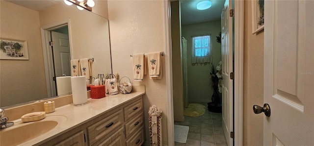 7651 SE 36th Ave, Ocala, FL 34480 - bathroom with tile patterned flooring and vanity