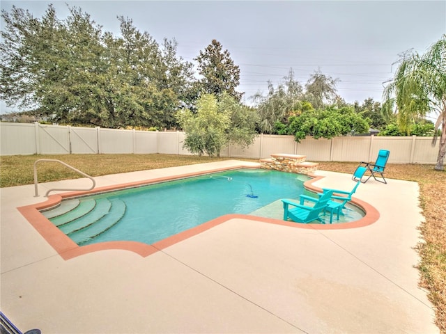 view of pool with a patio area