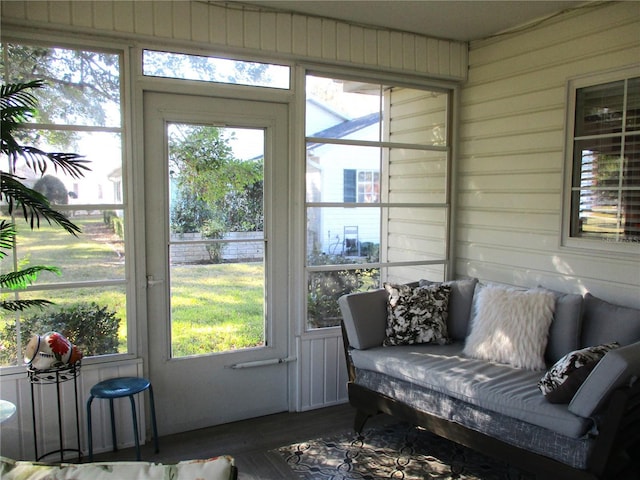 view of sunroom / solarium