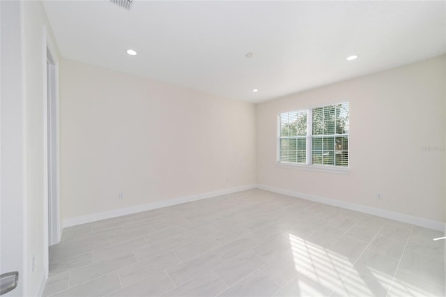 view of tiled empty room