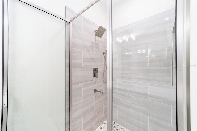 bathroom with an enclosed shower