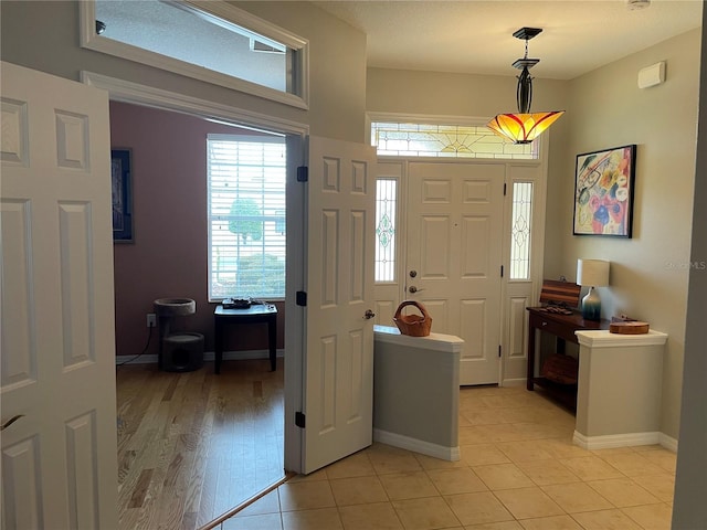 view of tiled entryway