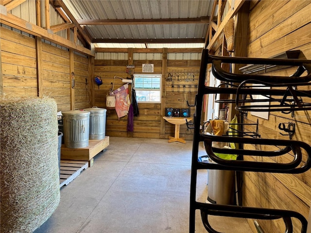 view of horse barn