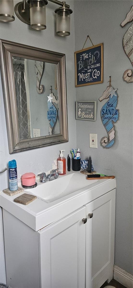 bathroom featuring vanity