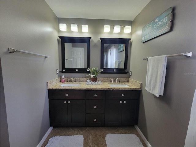 bathroom with vanity