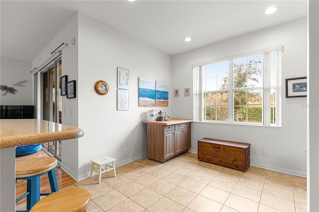 interior space featuring tile patterned floors