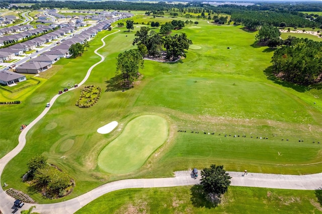 bird's eye view featuring view of golf course