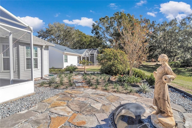 view of patio featuring an outdoor fire pit