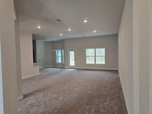 view of carpeted empty room