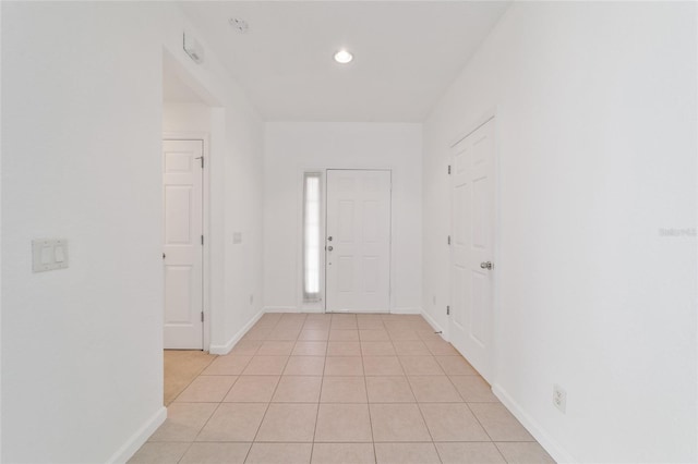 view of tiled foyer