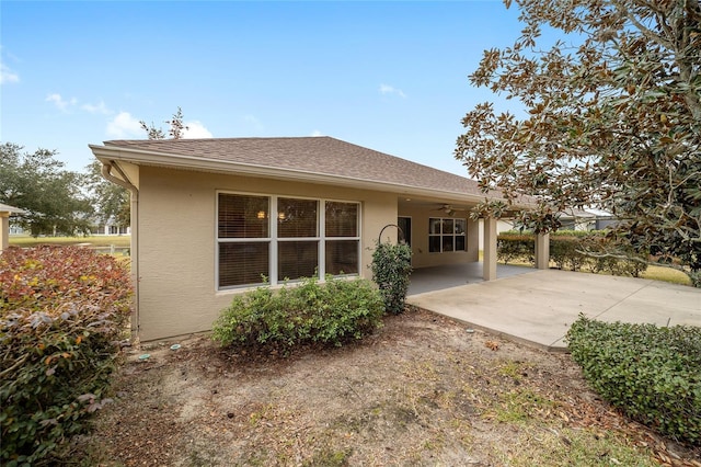 rear view of house with a patio area