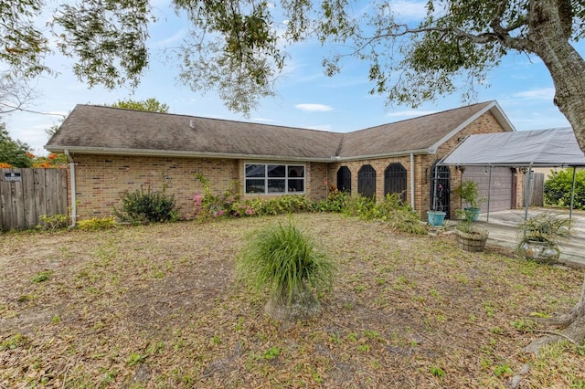 ranch-style house with a garage