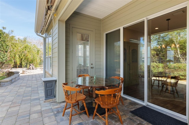 view of patio / terrace with outdoor dining space