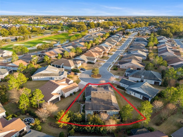 bird's eye view featuring a residential view