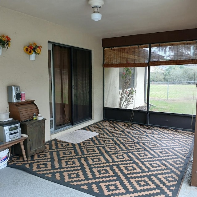 view of sunroom / solarium