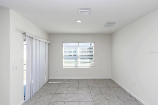 view of tiled empty room