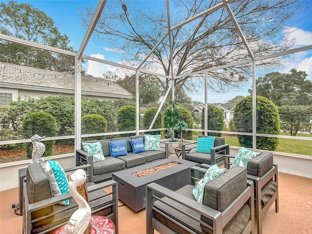 view of sunroom / solarium