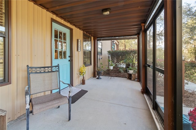 view of sunroom / solarium