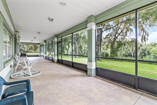 view of sunroom / solarium