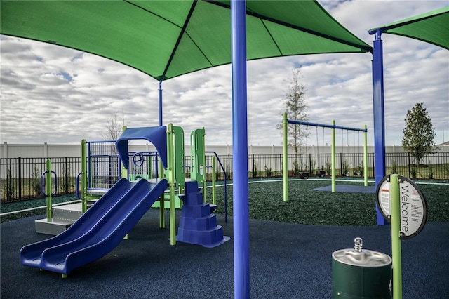 community playground featuring fence