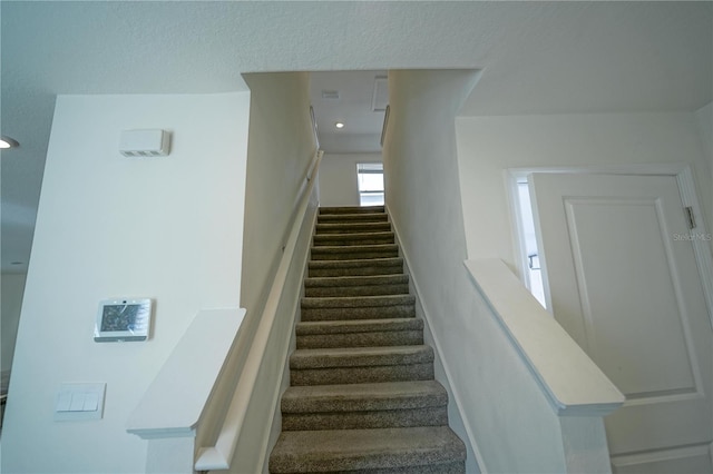 stairs with baseboards