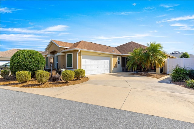 ranch-style house with a garage