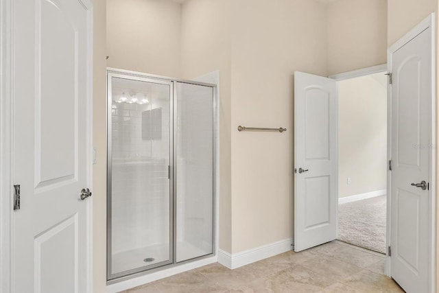 bathroom with walk in shower