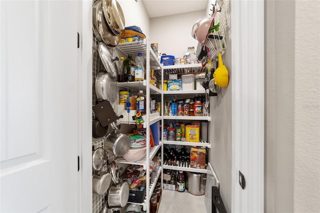 view of pantry