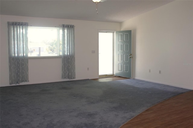 view of carpeted empty room