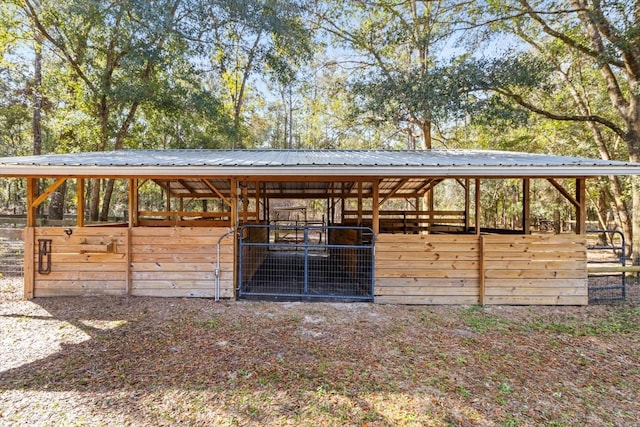 view of stable