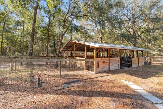 view of stable