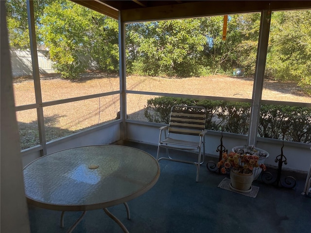 view of sunroom / solarium