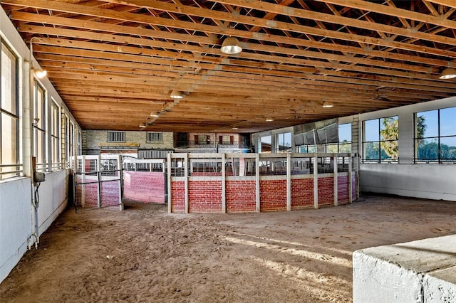 view of horse barn