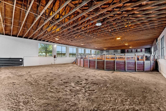 view of horse barn