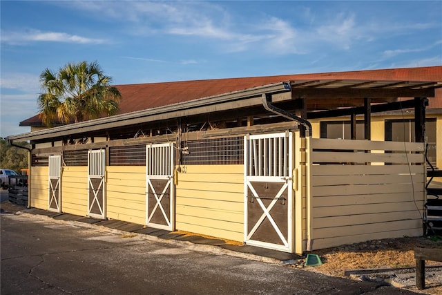 view of stable