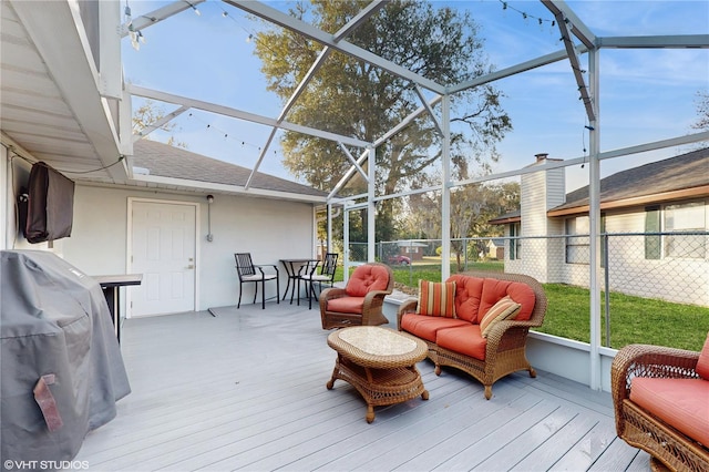 view of sunroom