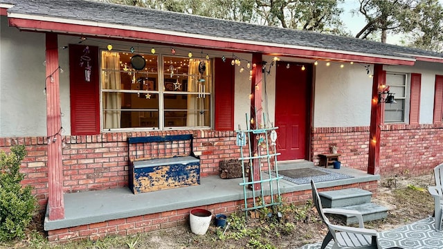 5625 SW 181st Ct, Dunnellon, FL 34432 - entrance to property featuring brick siding and stucco siding