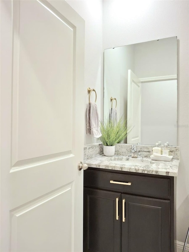 bathroom featuring vanity