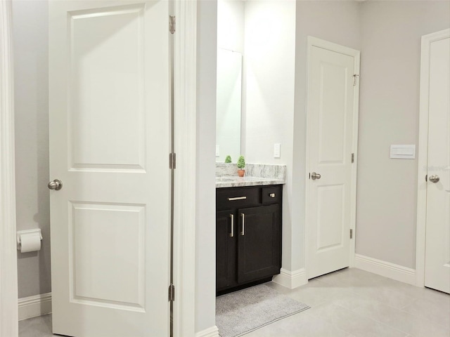 bathroom with vanity