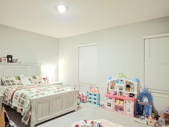 bedroom with carpet flooring