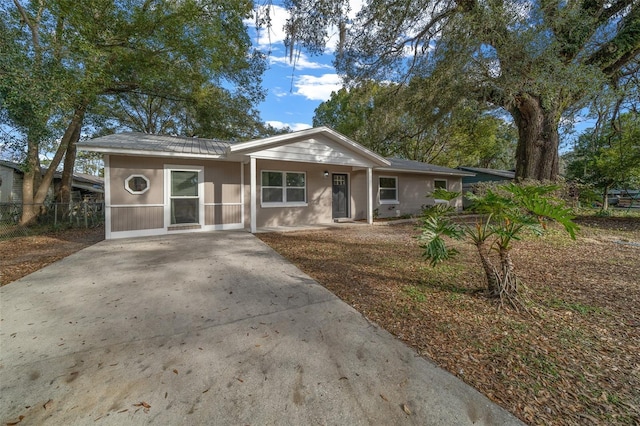 view of ranch-style home