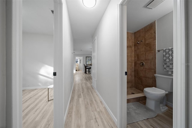 interior space featuring light hardwood / wood-style floors