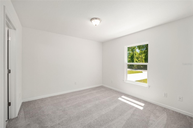 empty room with light carpet