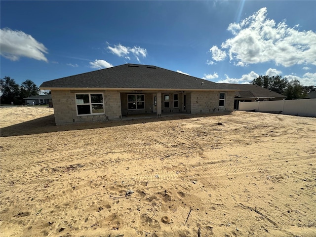 view of rear view of property