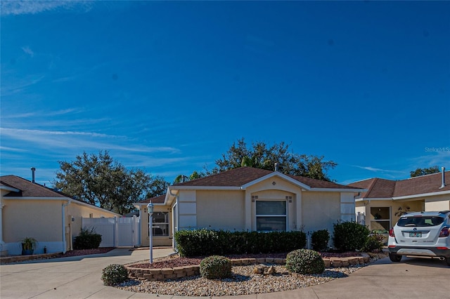 view of ranch-style home