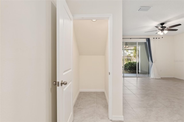 13818 NW 9th Rd, Newberry, FL 32669 - hall with vaulted ceiling and light tile patterned flooring